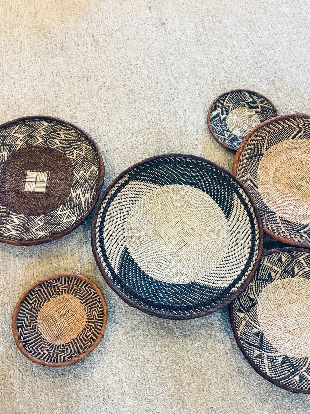 NEW Africa Woven Basket. Made by the Binga people of Zambia/Zimbabwe